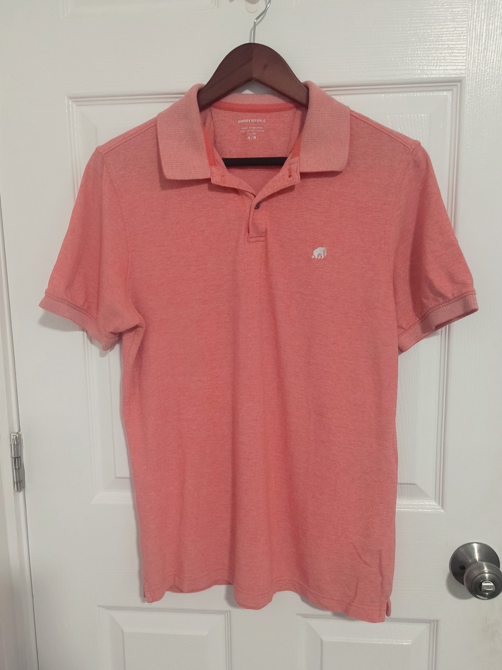 Men's Pink Polo Shirt - Classic Collared Short Sleeve